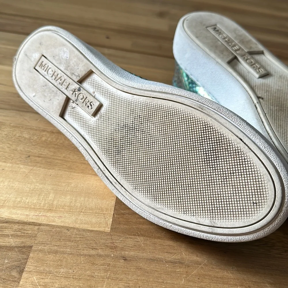 MICHAEL KORS Keaton iridescent sneakers
